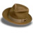 Hat suede fedora